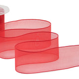 velo coccarda 50 mm rosso