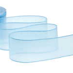 velo coccarda 50 mm azzurro baby