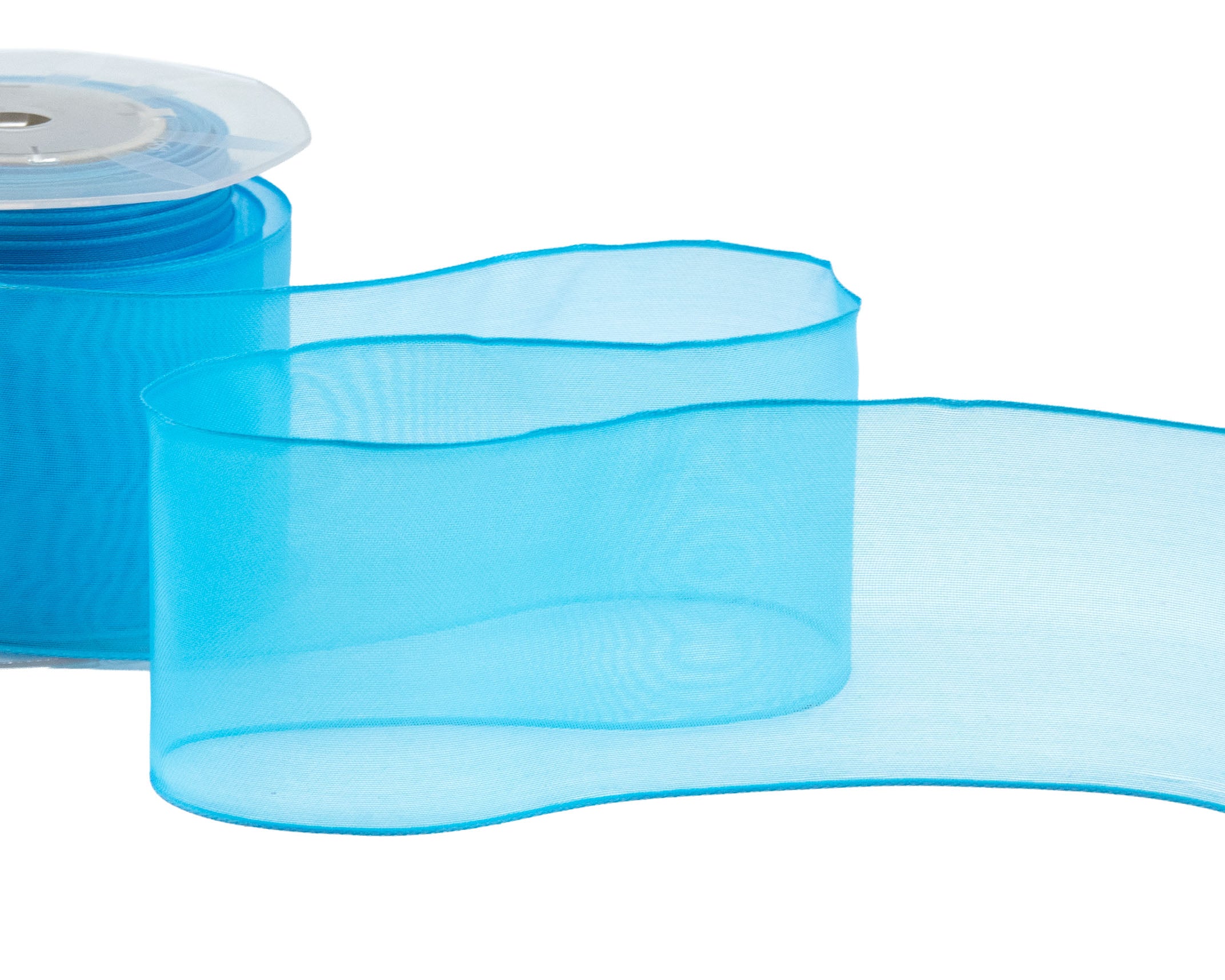 velo bordi rame 70 mm turchese