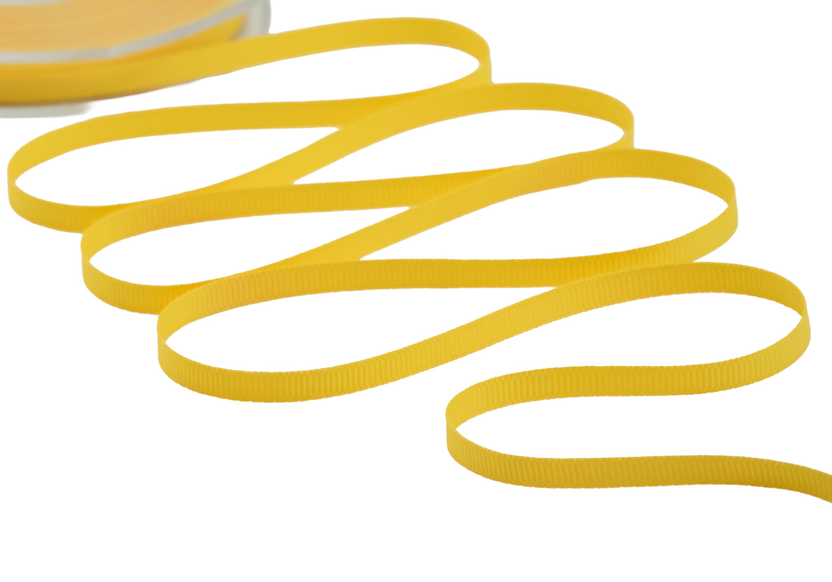gros grain 6 mm giallo sole