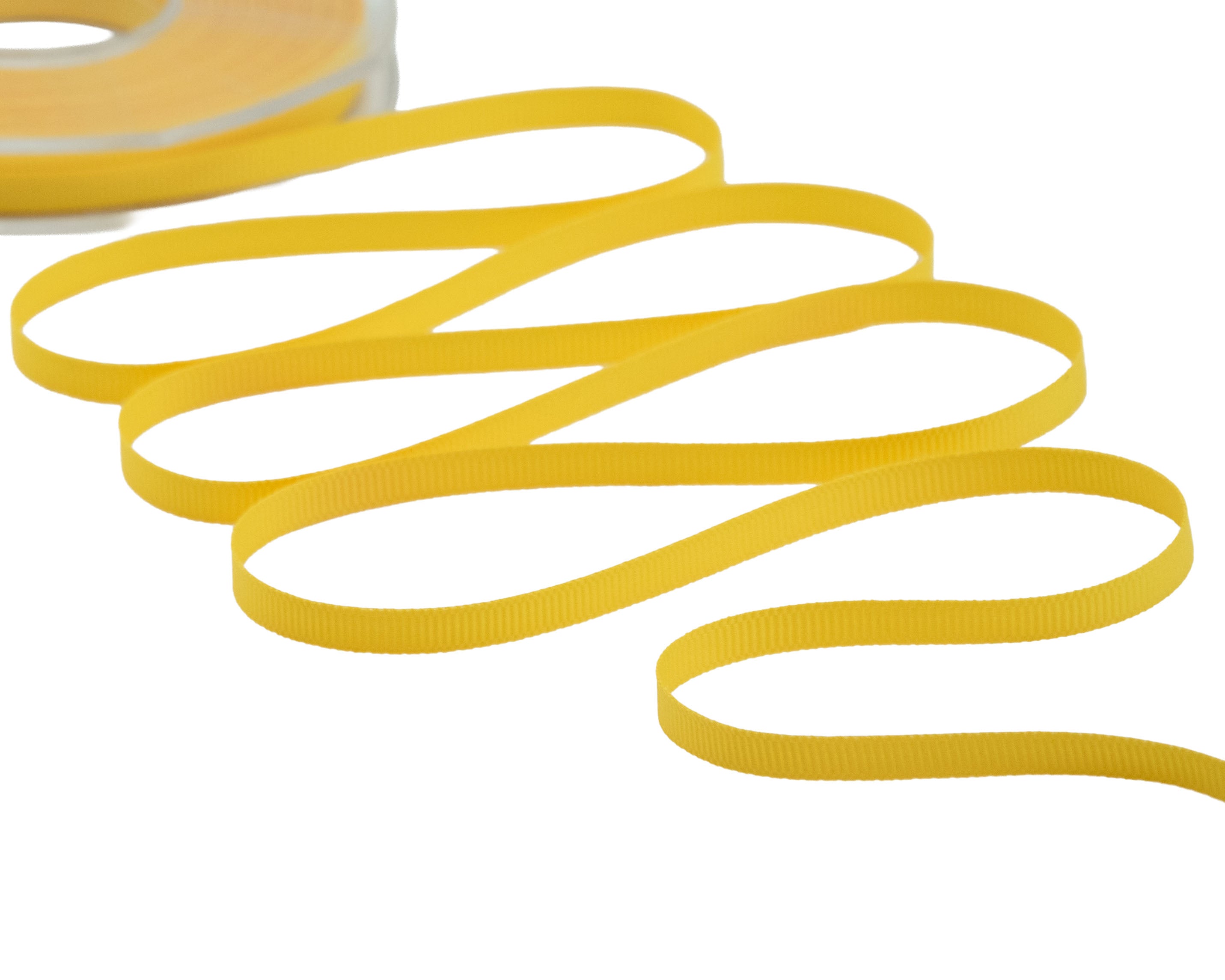 gros grain 6 mm giallo sole