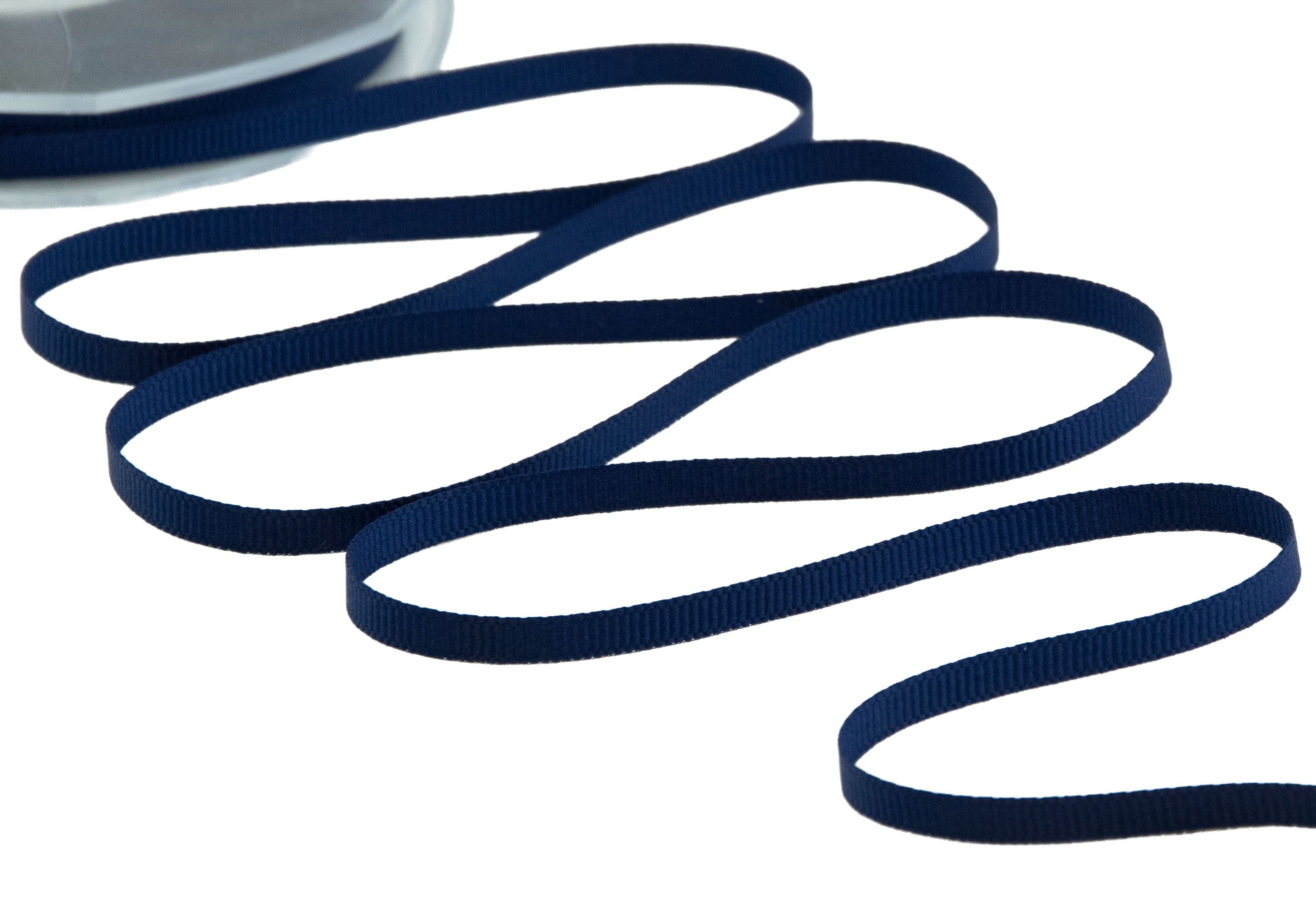 gros grain 6 mm blu scuro
