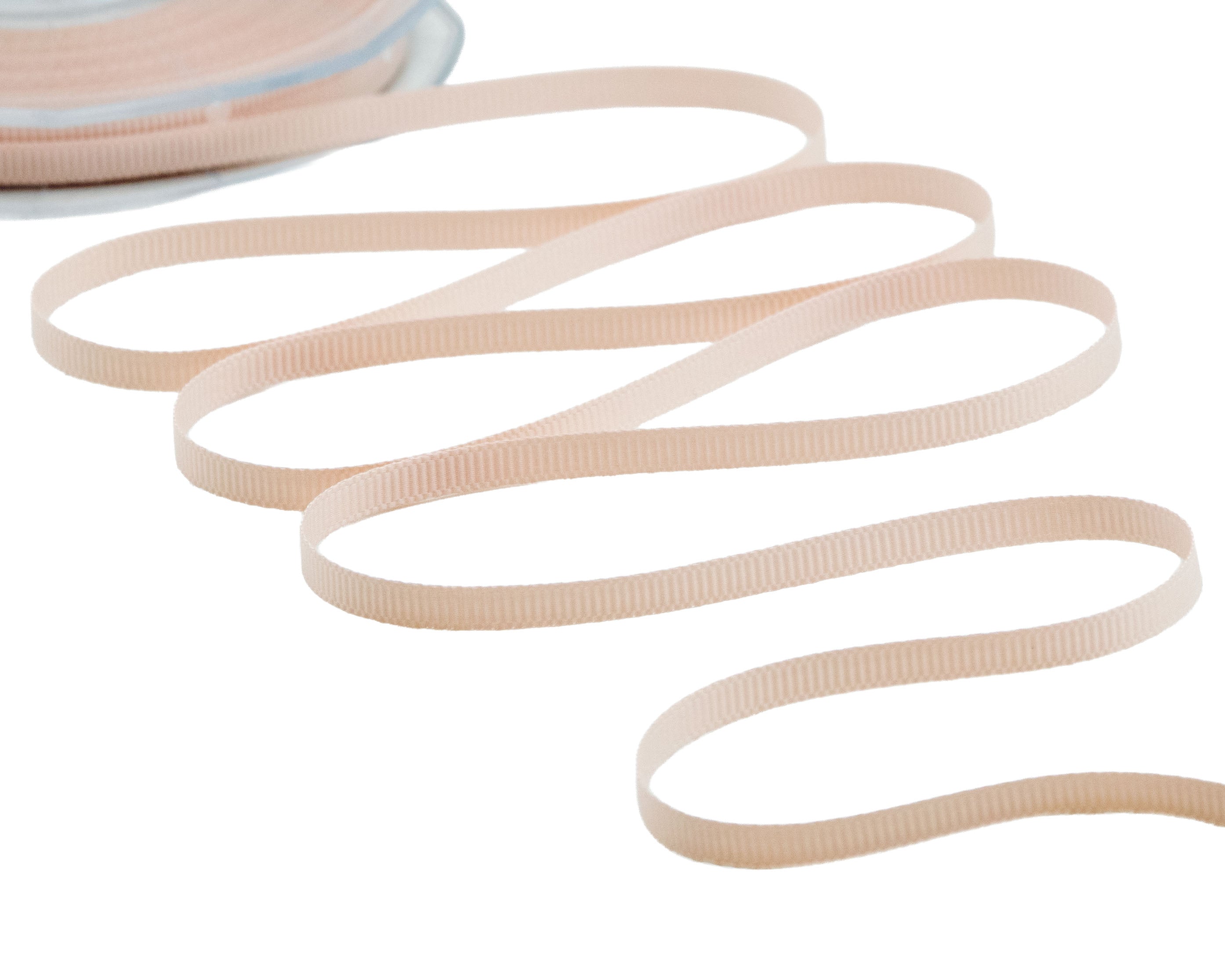 gros grain 6 mm rosa cipria