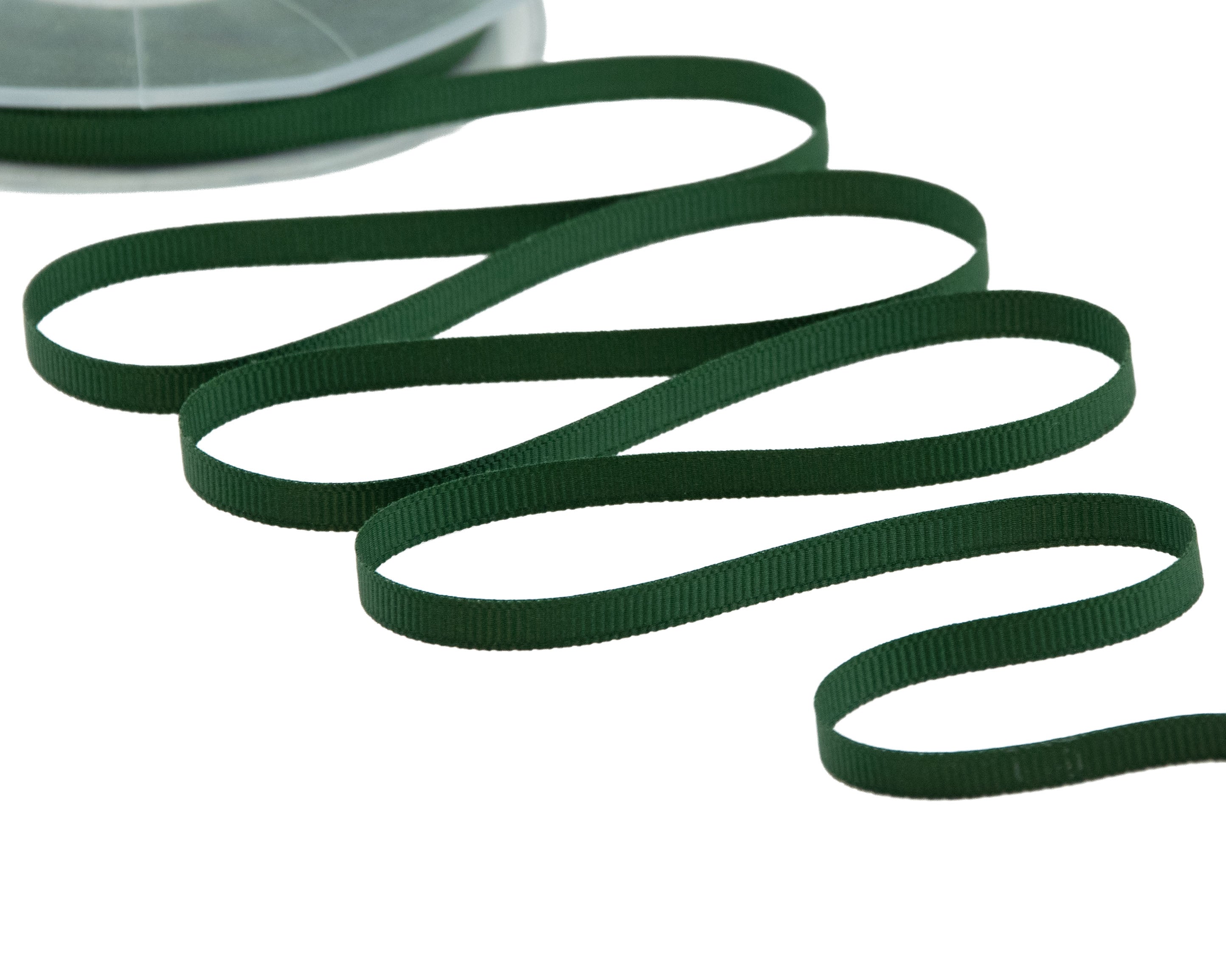 gros grain 6 mm verde inglese