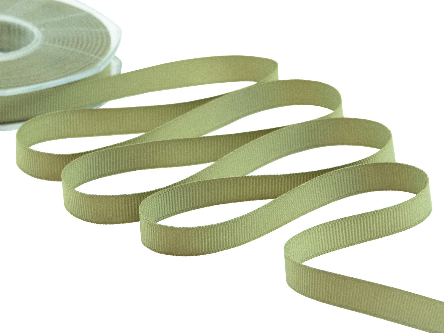 gros grain 10 mm verde salvia