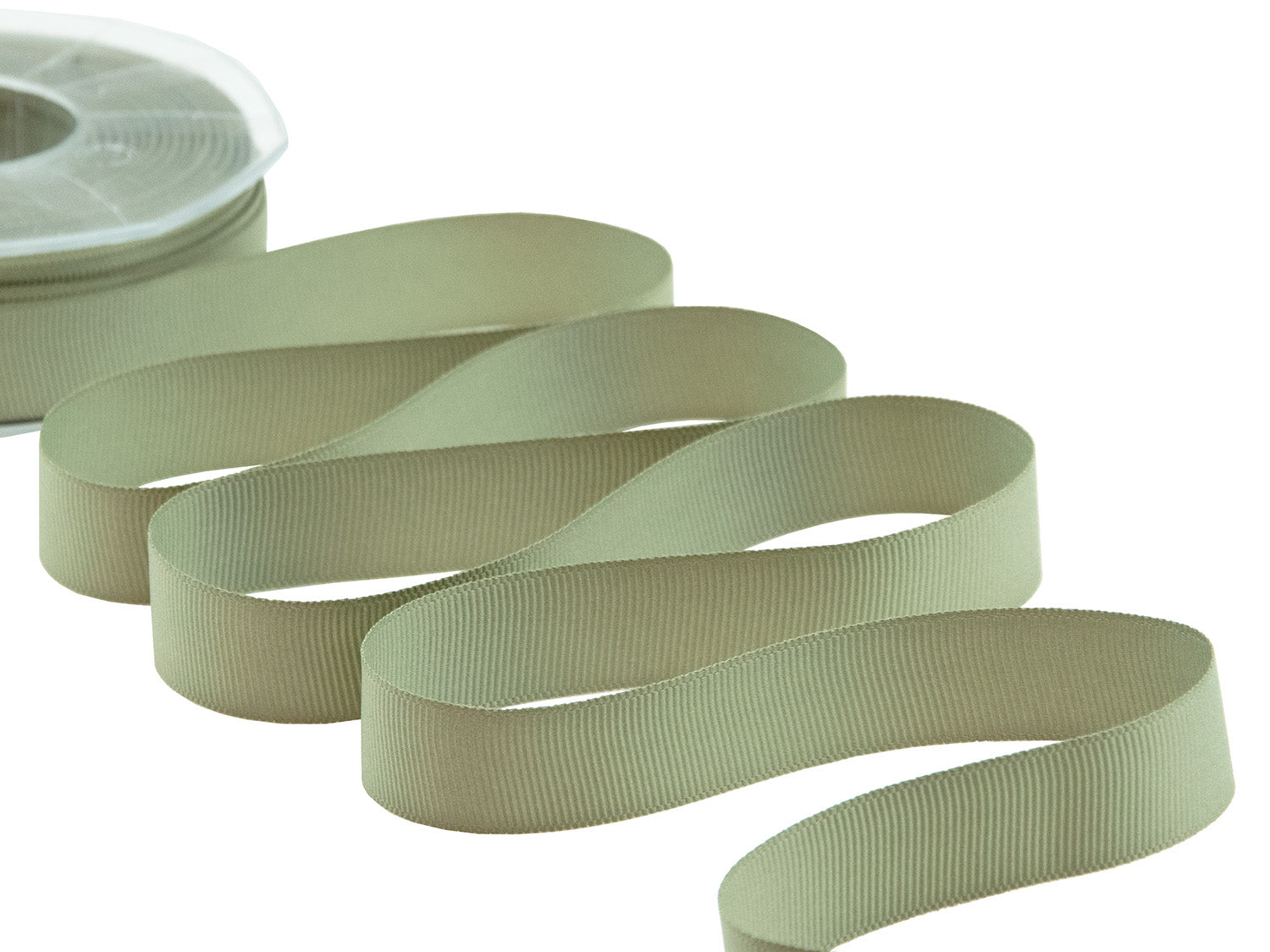 gros grain 15 mm verde salvia