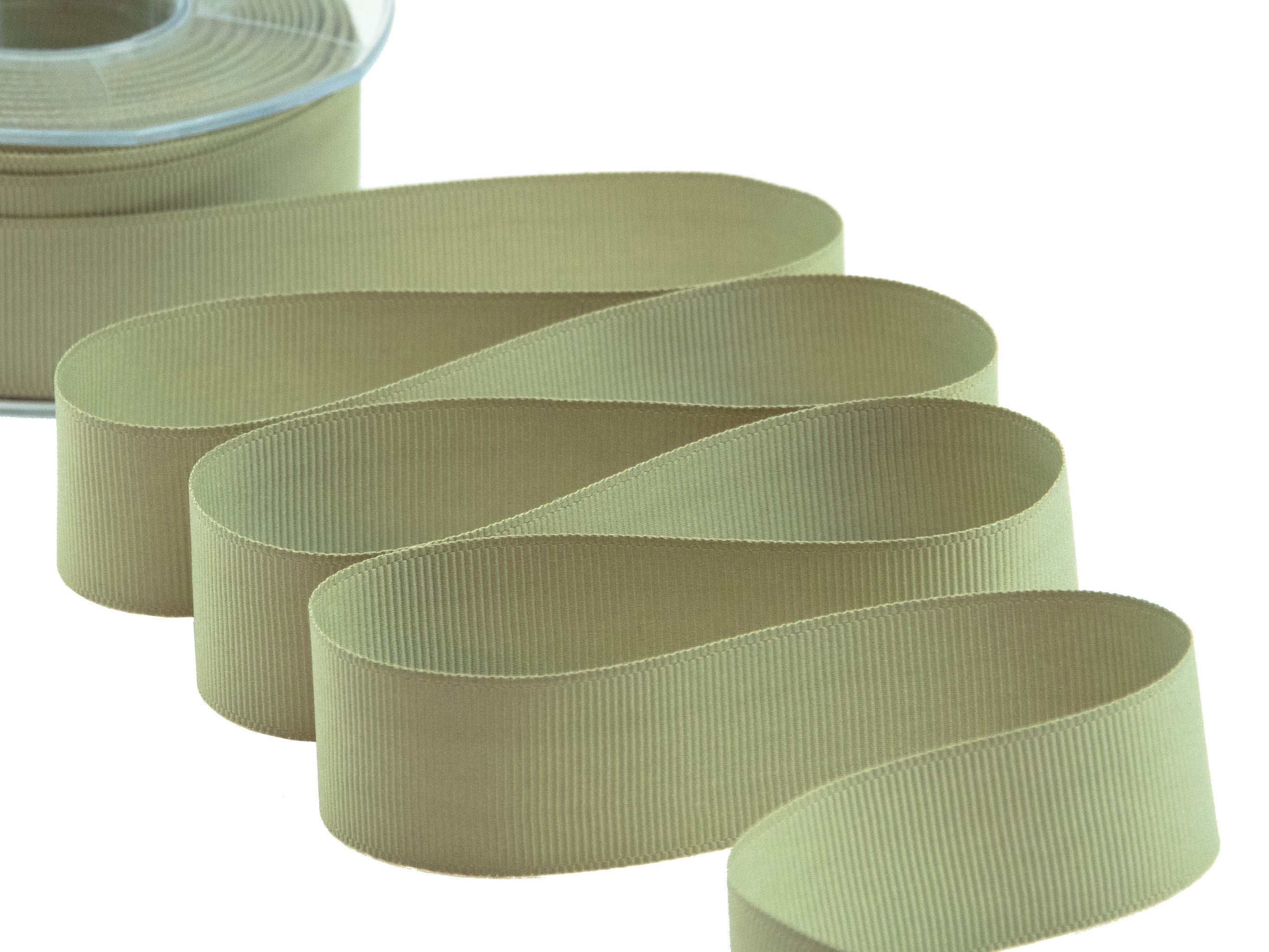 gros grain 30 mm verde salvia