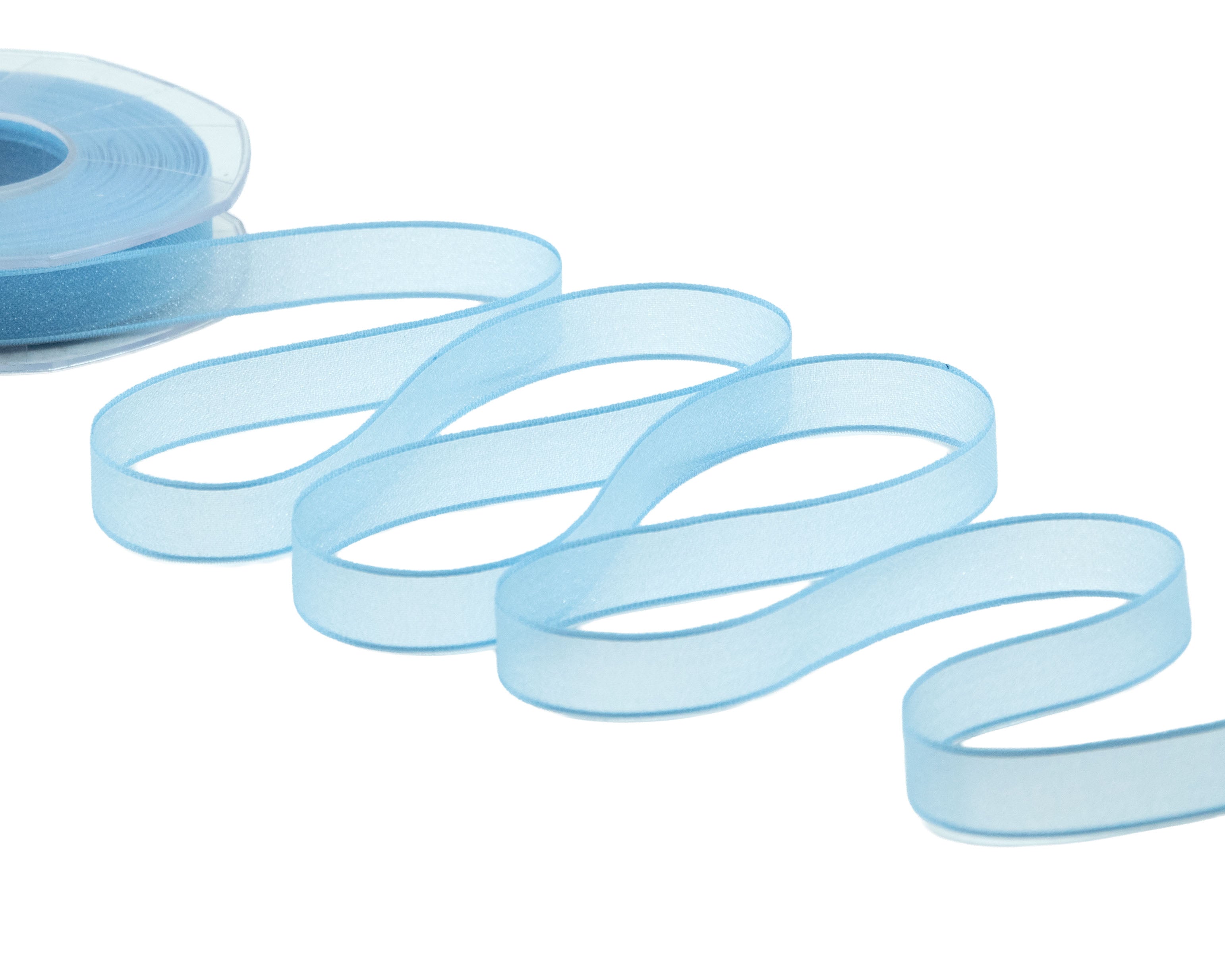 velo luminoso 15 mm azzurro baby