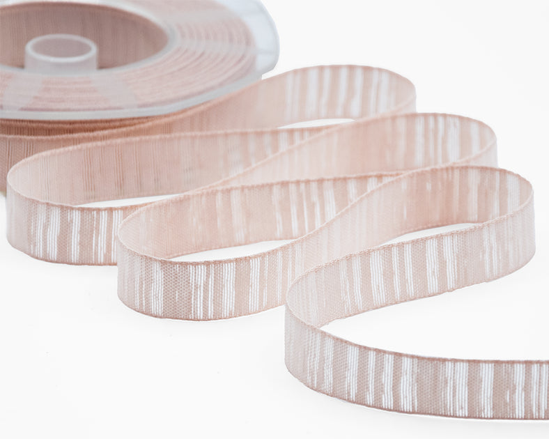 Furlanis Nastro In Velo Di Lino 24mm X 15m - Colore Lilla Rosa #70 - Tessuto Italiano Per Bomboniere E Decorazioni Shabby