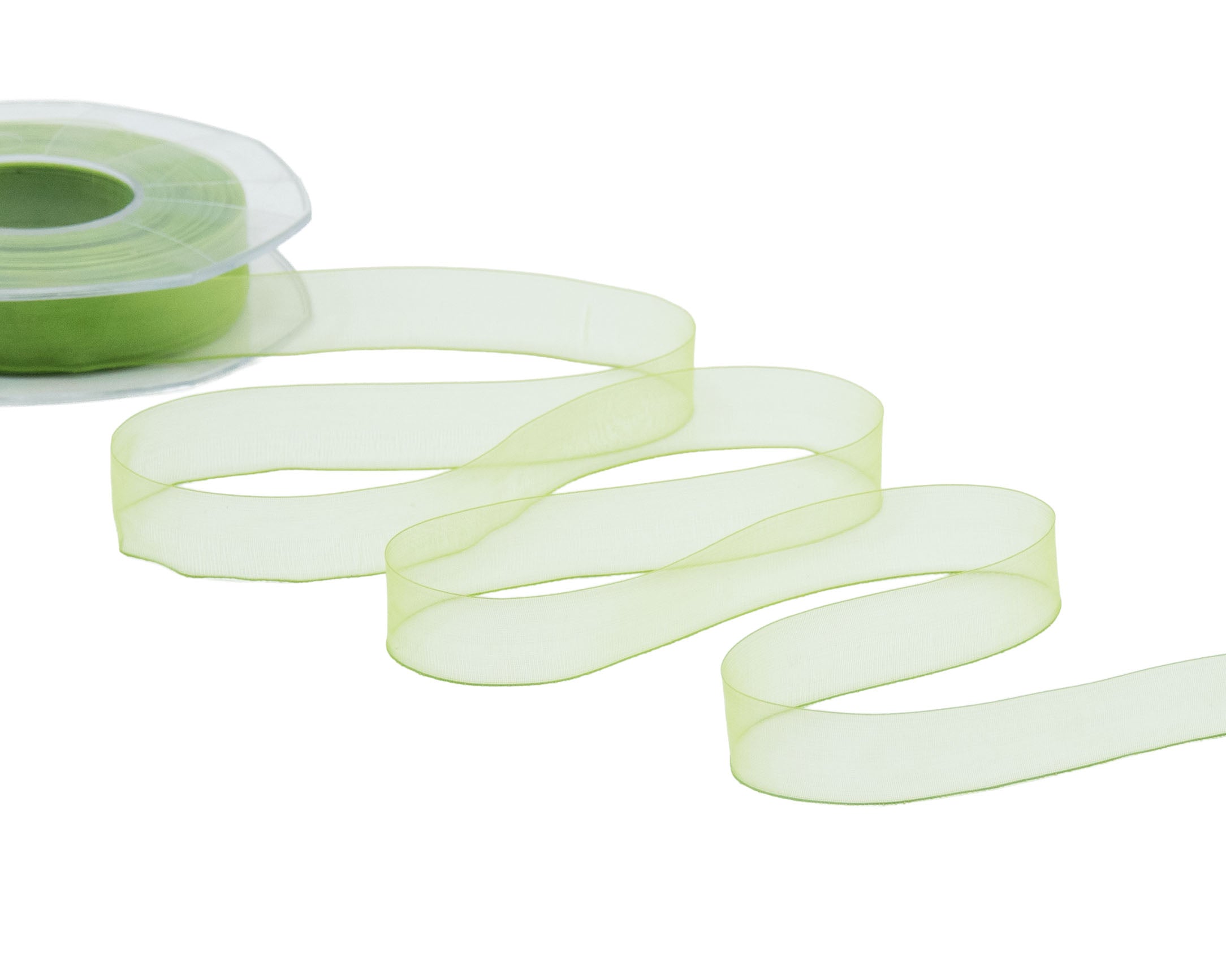 organza opaca 17 mm verde pistacchio