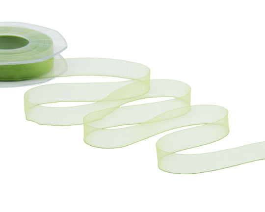 organza opaca 17 mm verde pistacchio