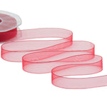 organza opaca 17 mm rosso