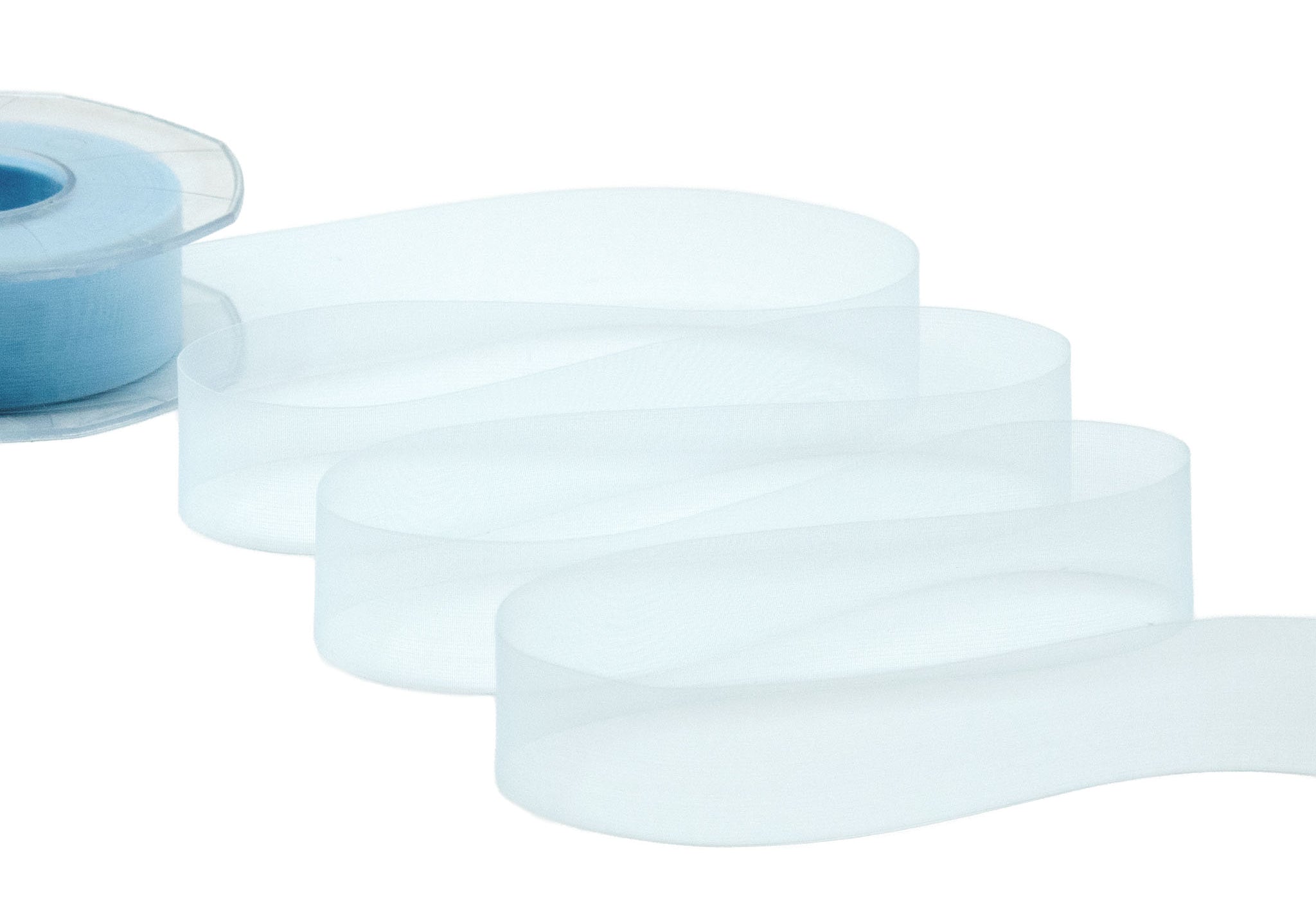 organza opaca 27 mm azzurro baby