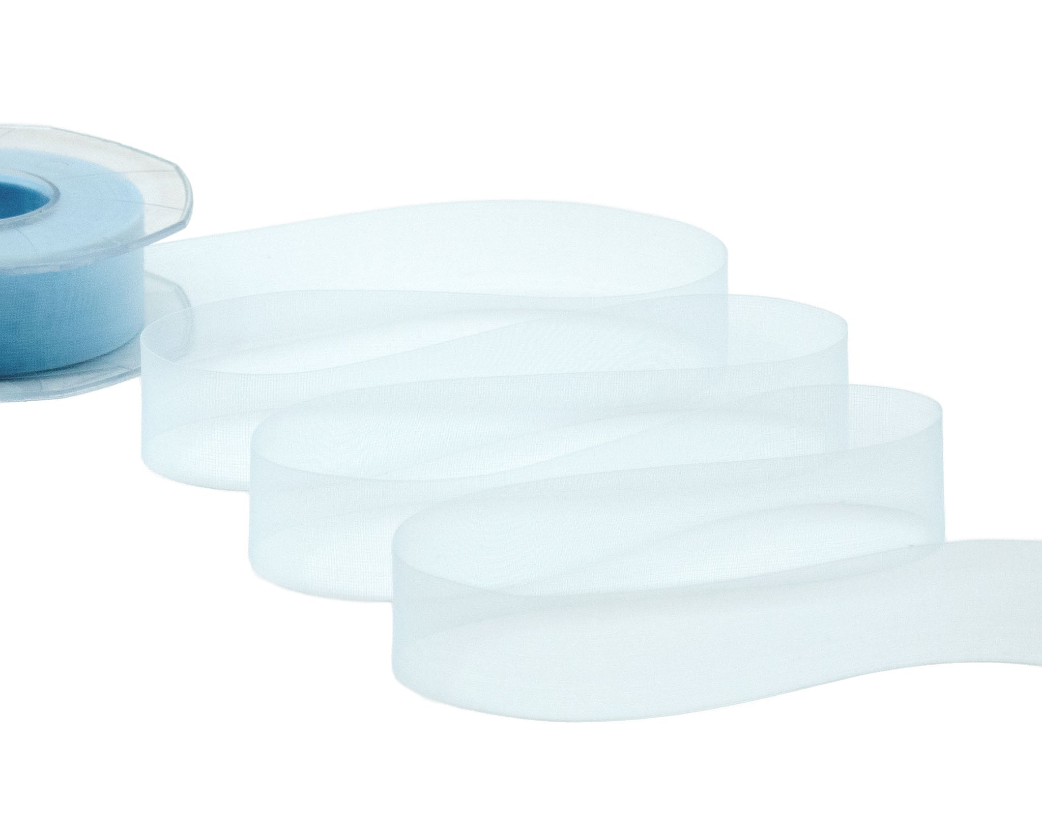 organza opaca 27 mm azzurro baby