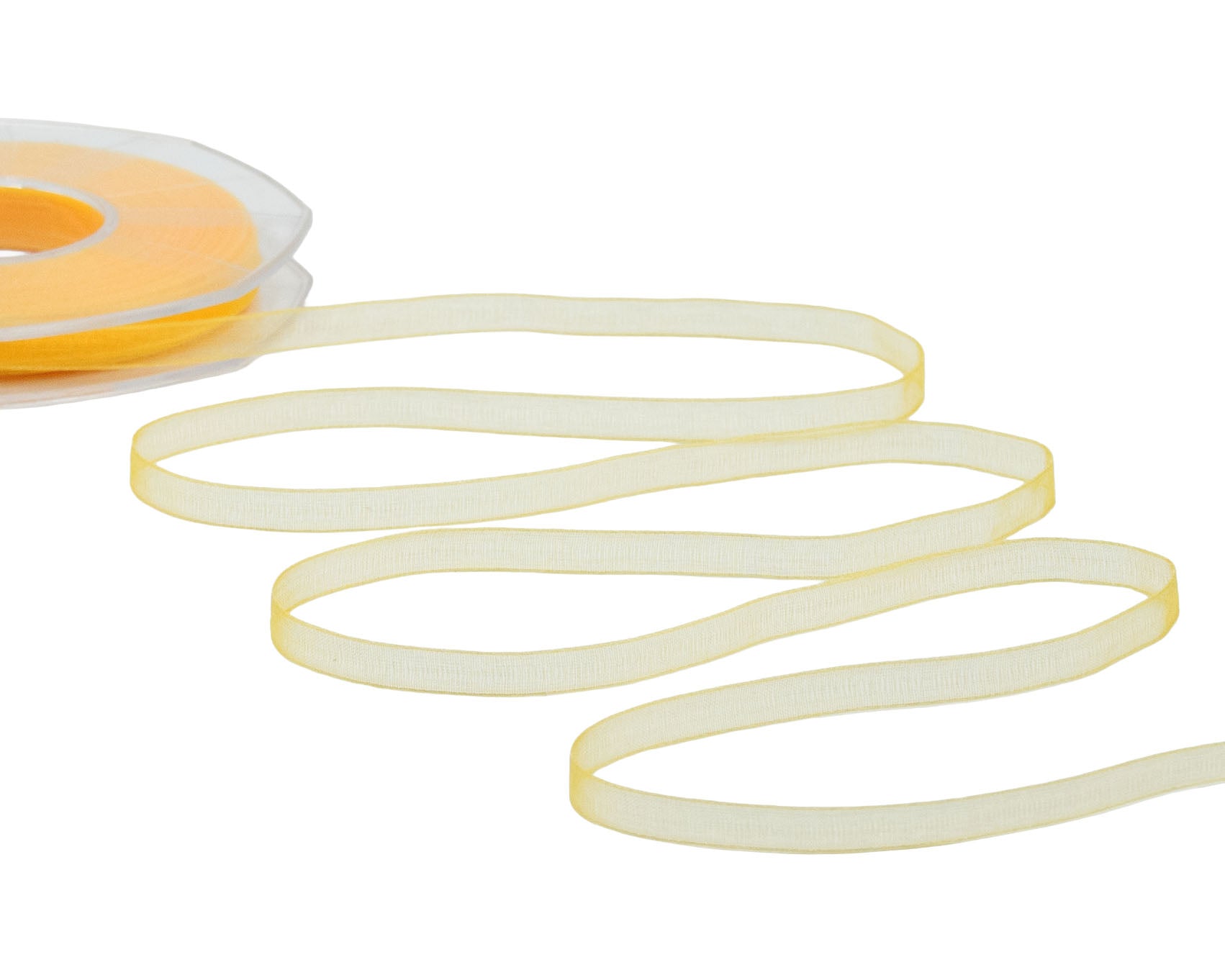 organza 7 mm giallo sole