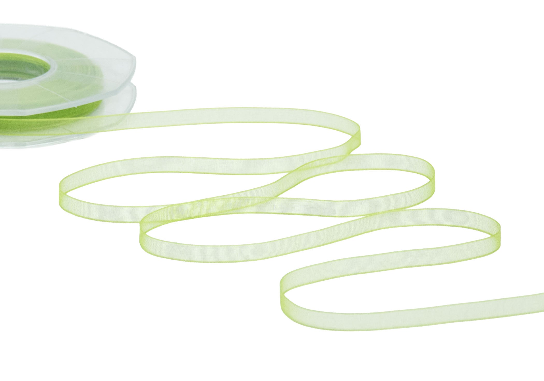 organza 7 mm verde pistacchio