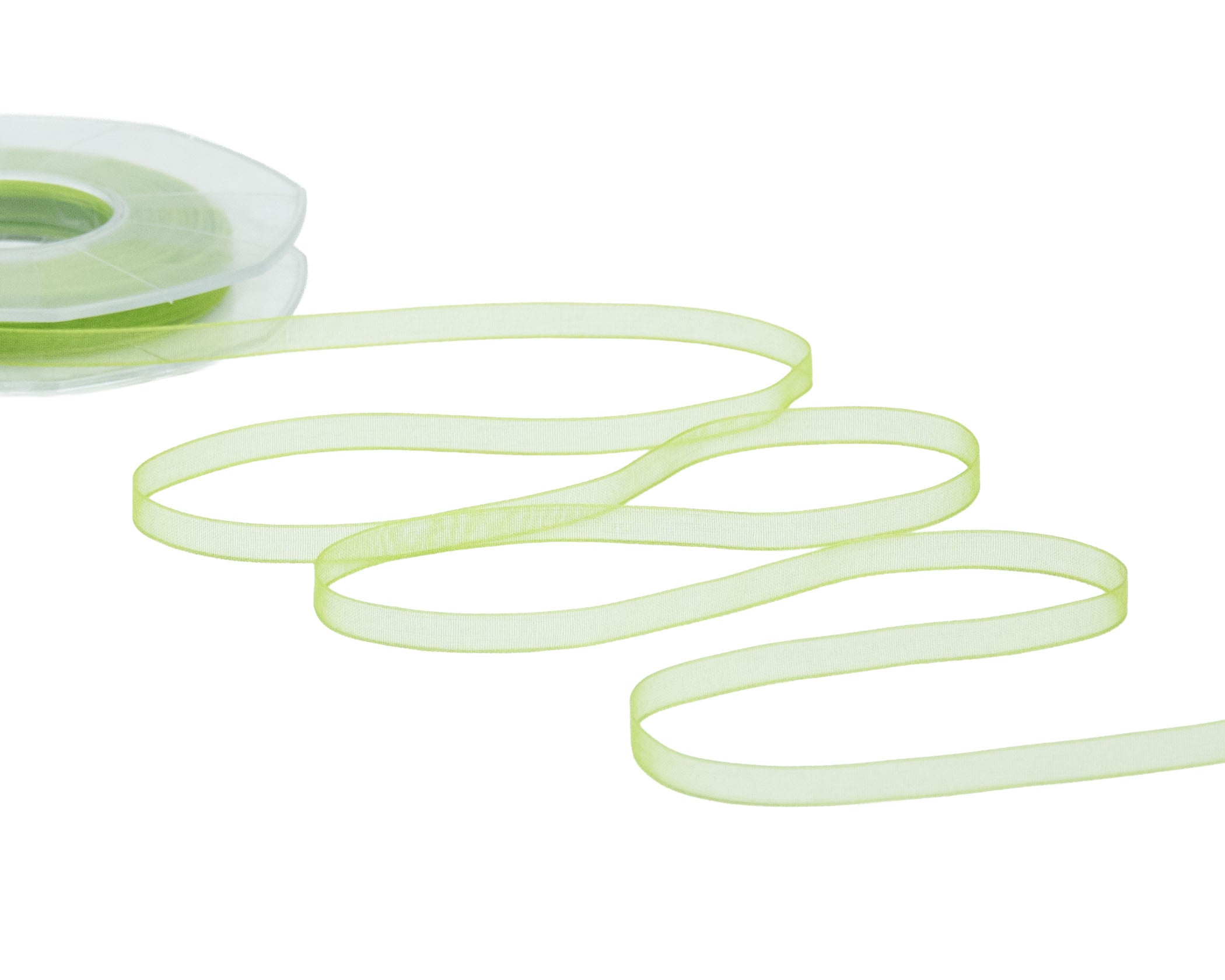 organza 7 mm verde pistacchio