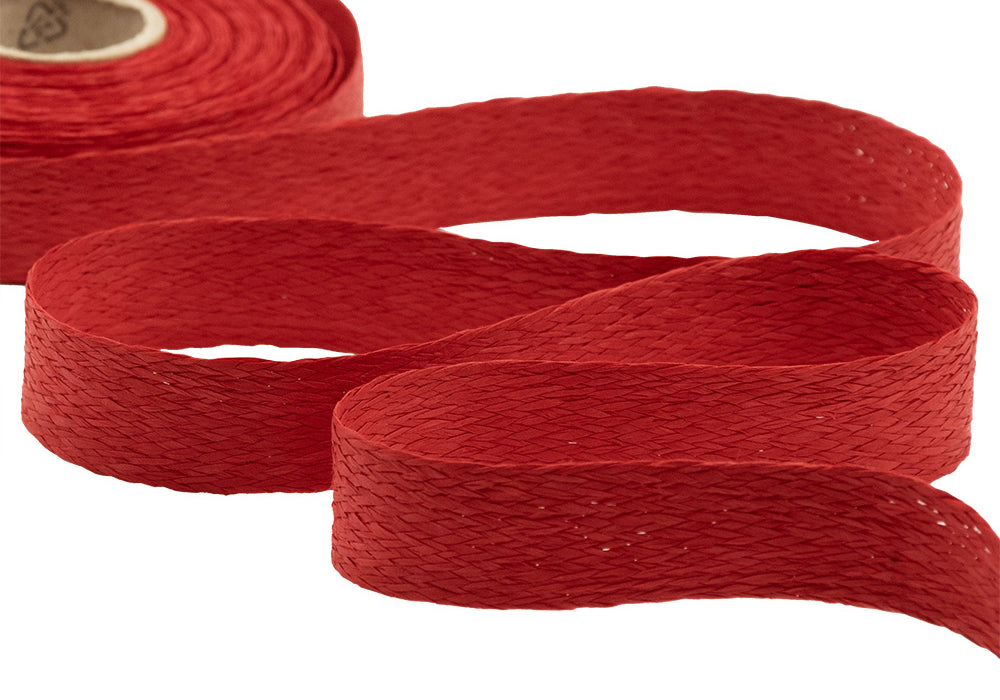 carta intrecciata 25 mm rosso