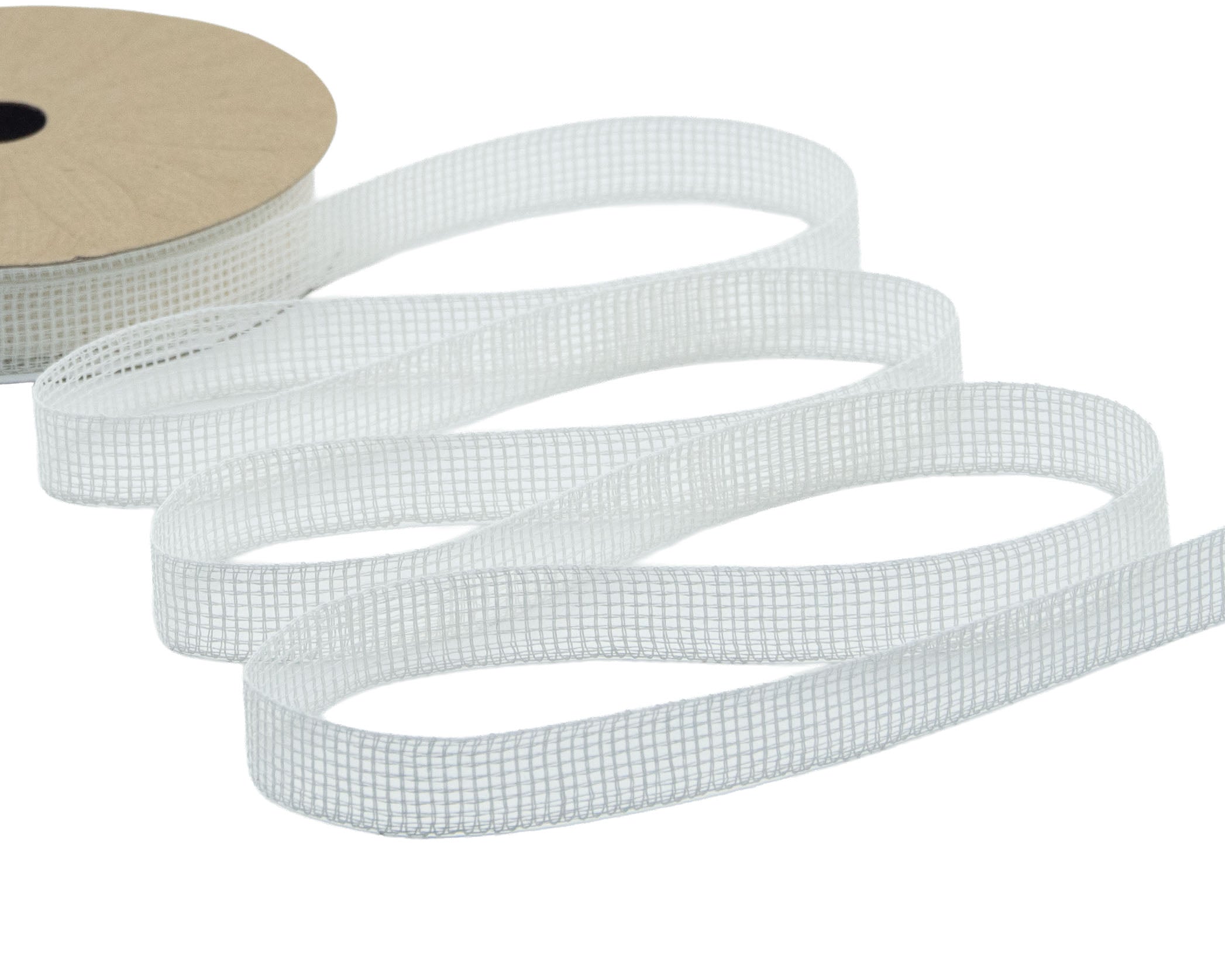 garza di carta 15 mm bianco naturale