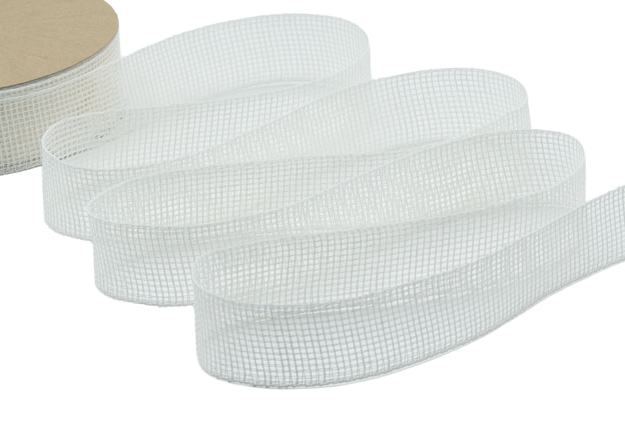 garza di carta 25 mm bianco naturale