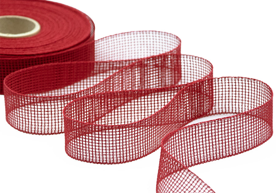 garza di carta 25 mm rosso
