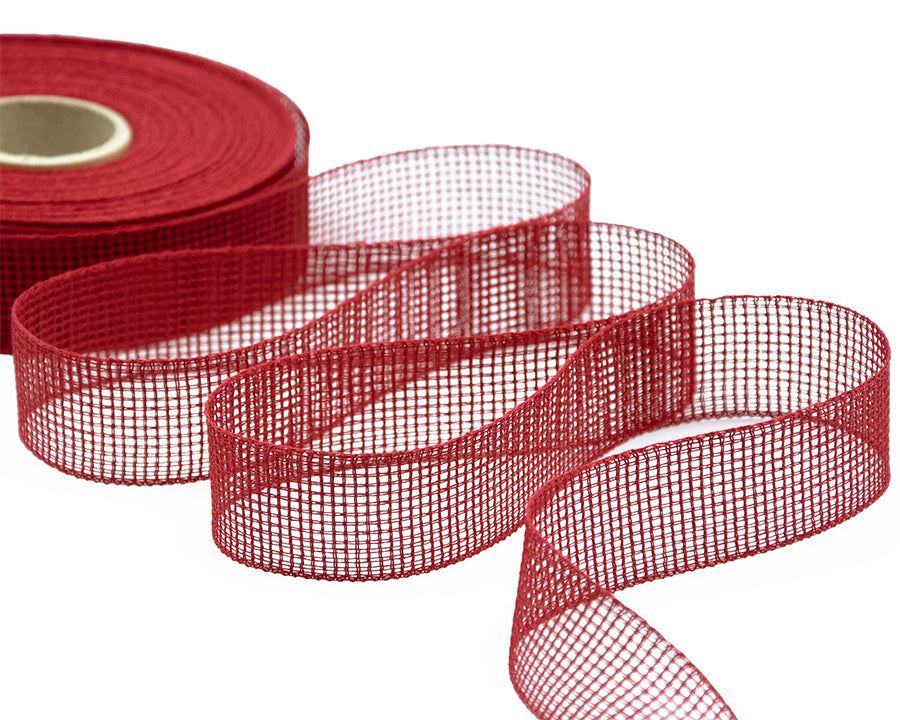 garza di carta 25 mm rosso