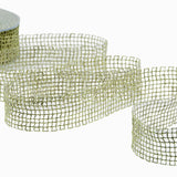 rete con lino 40 mm oro