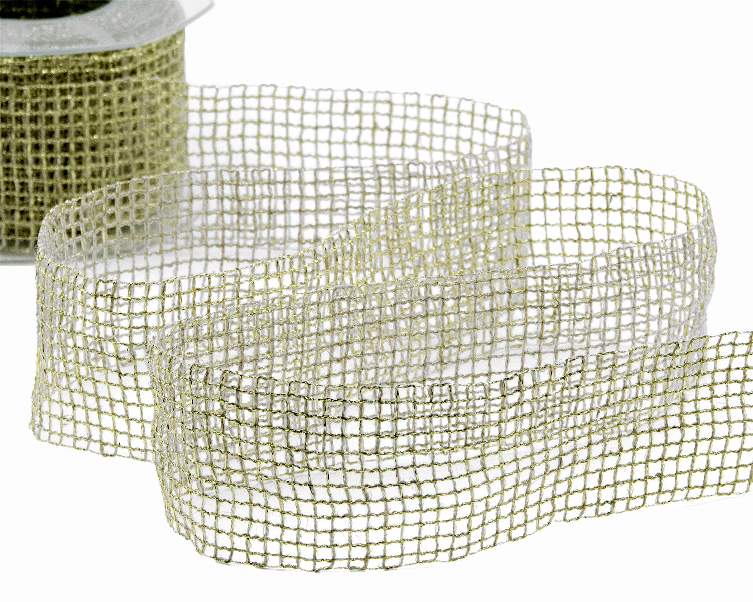 rete con lino 60 mm oro