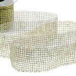 rete con lino 60 mm oro