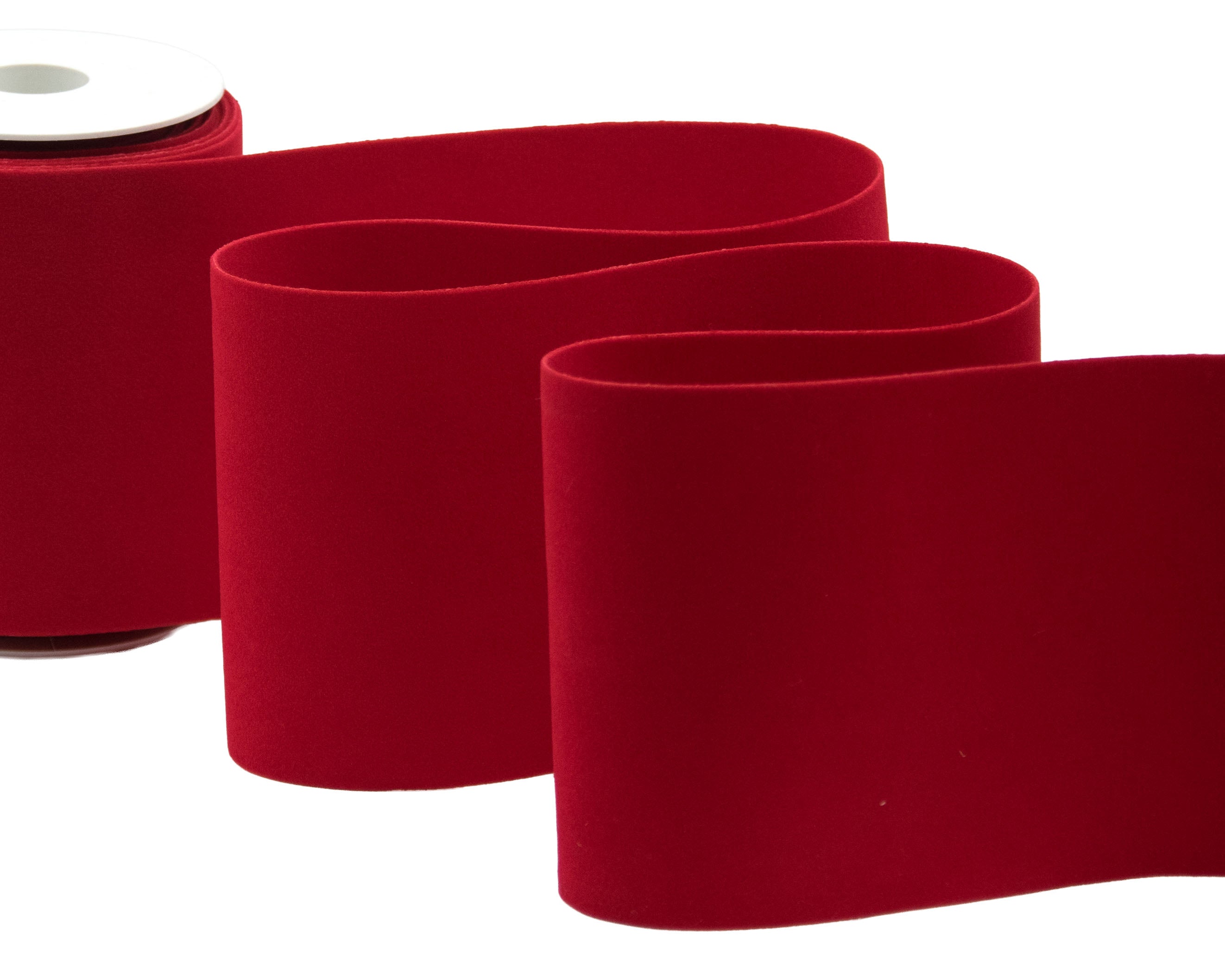 velluto doppio 100 mm rosso