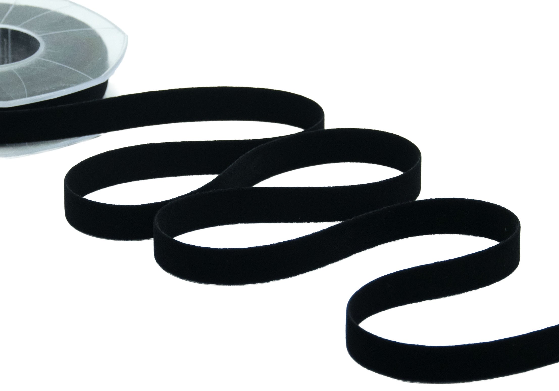velluto doppio 15 mm nero