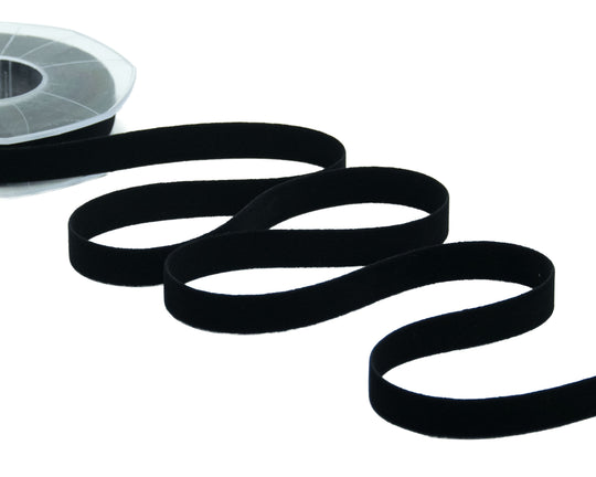 velluto doppio 15 mm nero