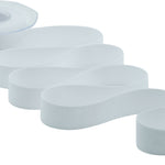 velluto doppio 25 mm bianco naturale
