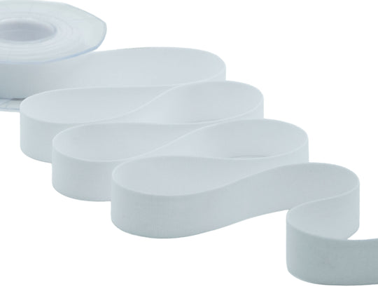 velluto doppio 25 mm bianco naturale
