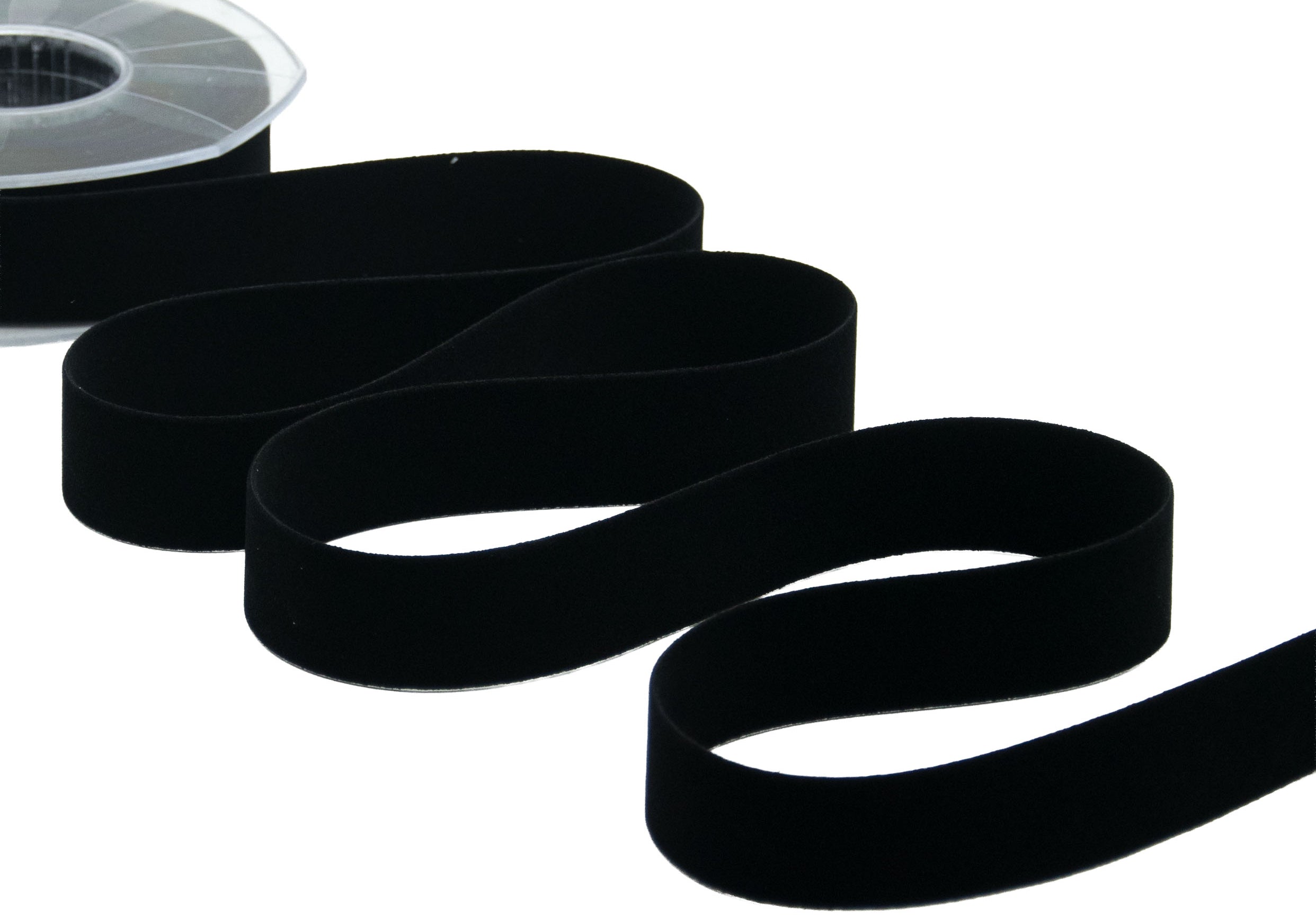 velluto doppio 25 mm nero