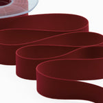 velluto doppio 25 mm bordeaux scuro