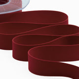 velluto doppio 25 mm bordeaux scuro