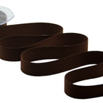 velluto doppio 25 mm marrone