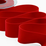 velluto doppio 40 mm rosso