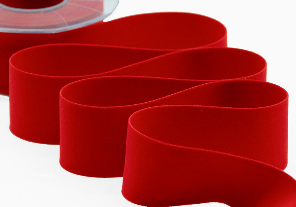 velluto doppio 40 mm rosso