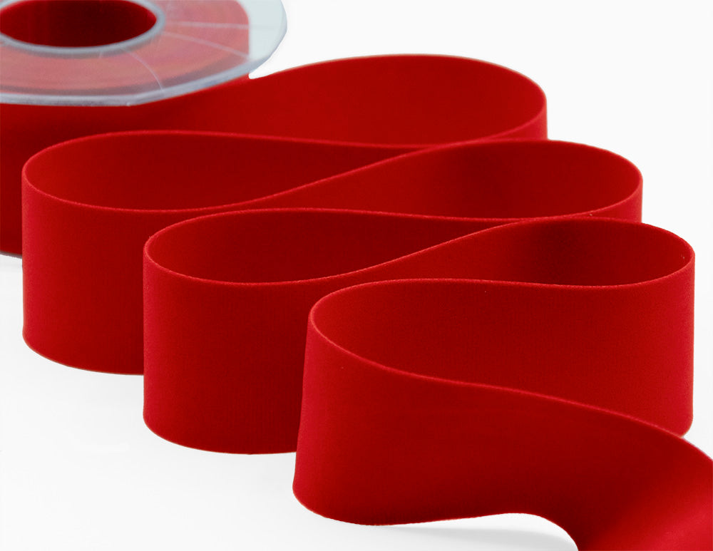 velluto doppio 40 mm rosso