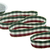 scozzese verde e rosso 25 mm oro