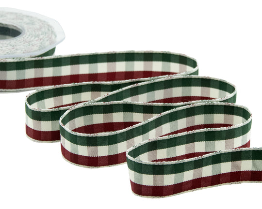 scozzese verde e rosso 25 mm multicolore