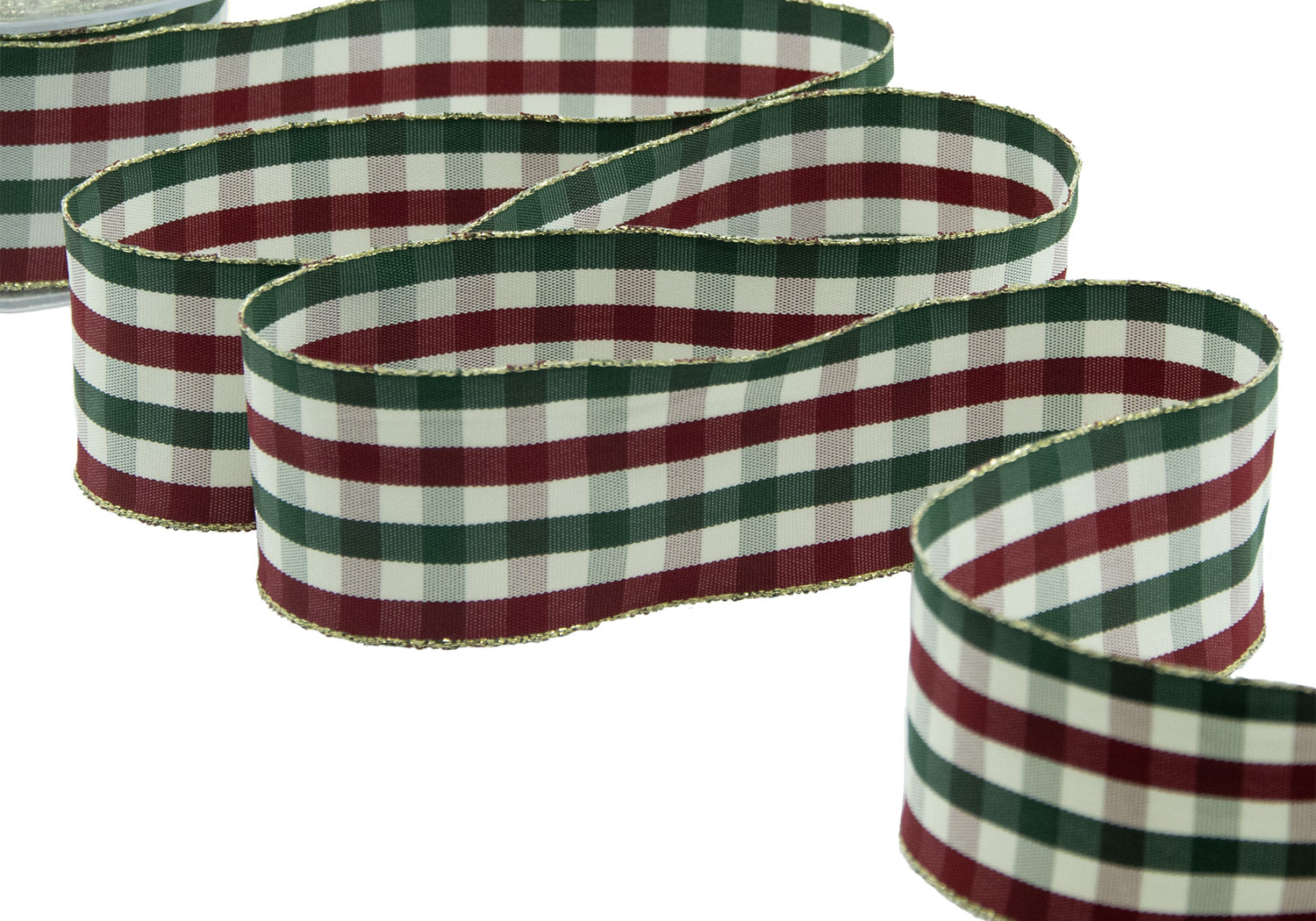 scozzese verde e rosso 65 mm oro