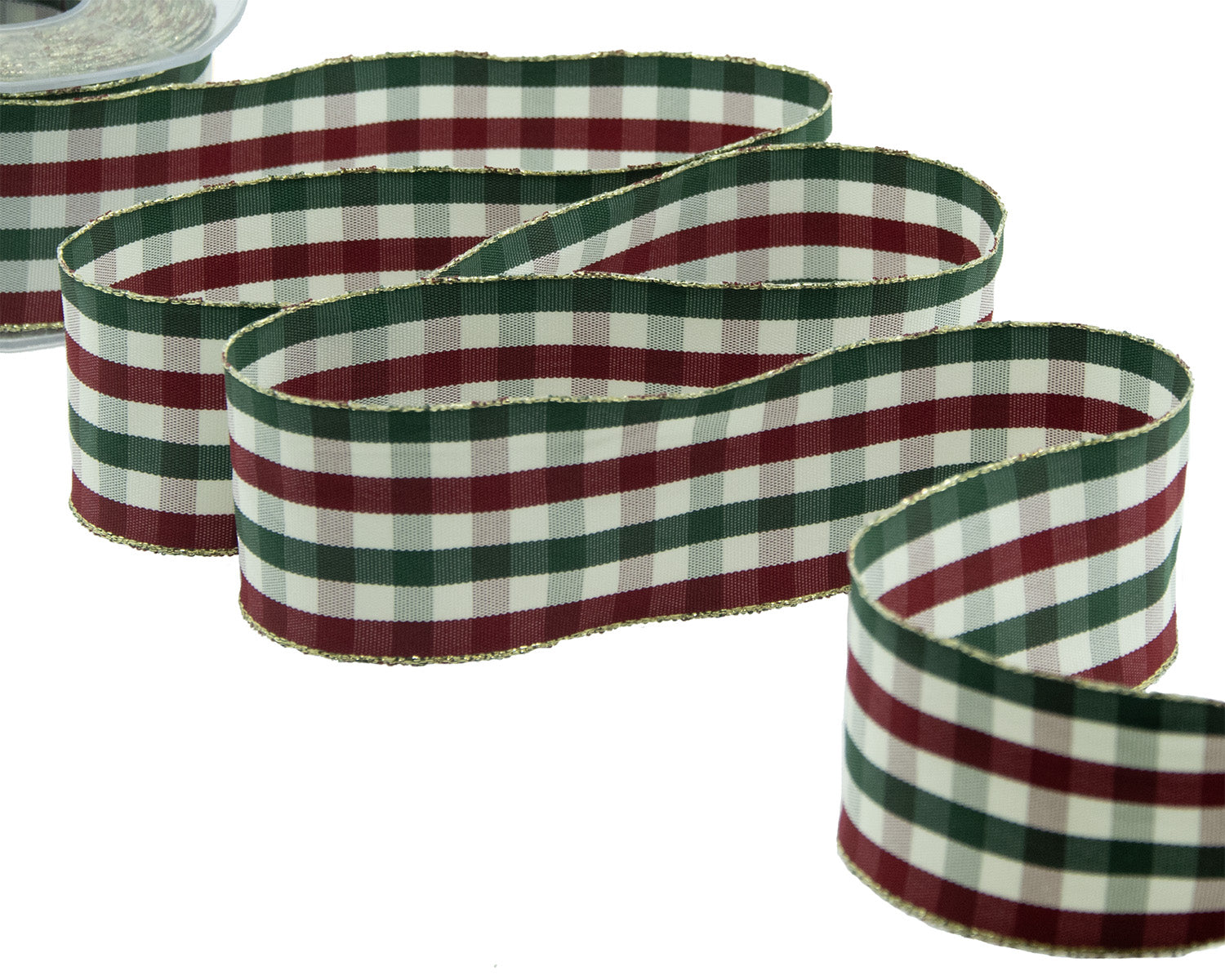 scozzese verde e rosso 65 mm oro