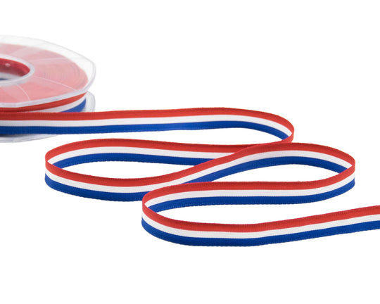 Raso Tricolore 10 mm Blu Scuro