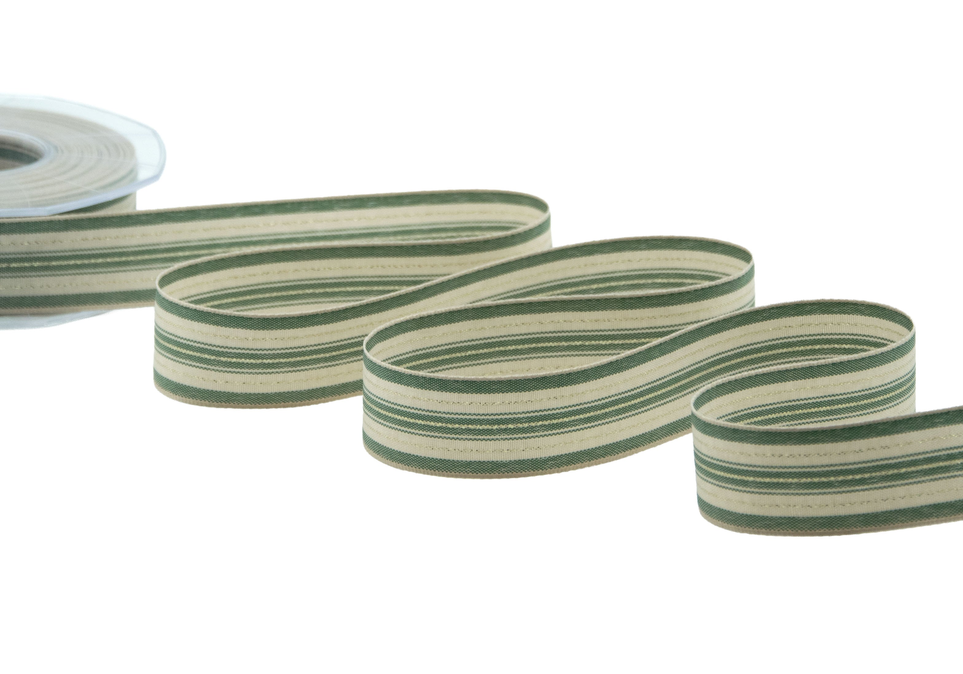 stripe rigato 25 mm verde inglese