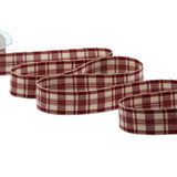 tartan scozzese 25 mm amaranto