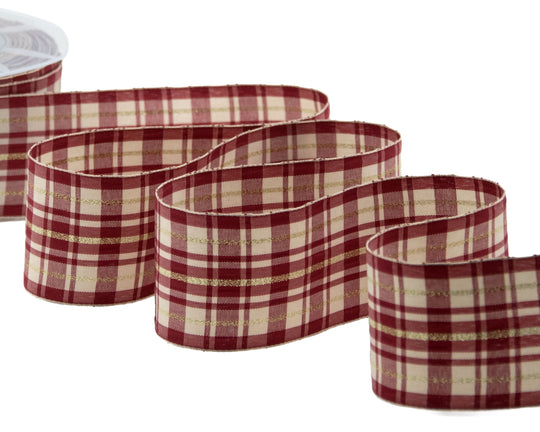 tartan scozzese 55 mm amaranto