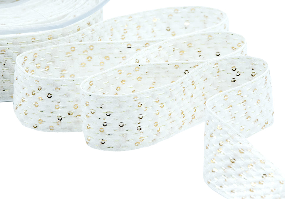 paillettes 25 mm bianco ottico